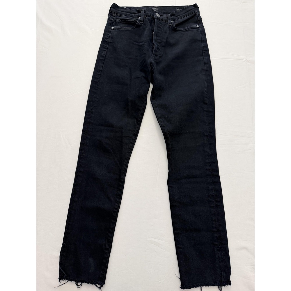 Citizens Of Humanity Olivia High Rise Slim Ankle Jeans Womens 26 Charcoal 26x27
